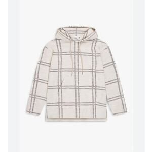 Closed | Women's Knit Windowpane Plaid Hooded Jumper Sweater Size Small